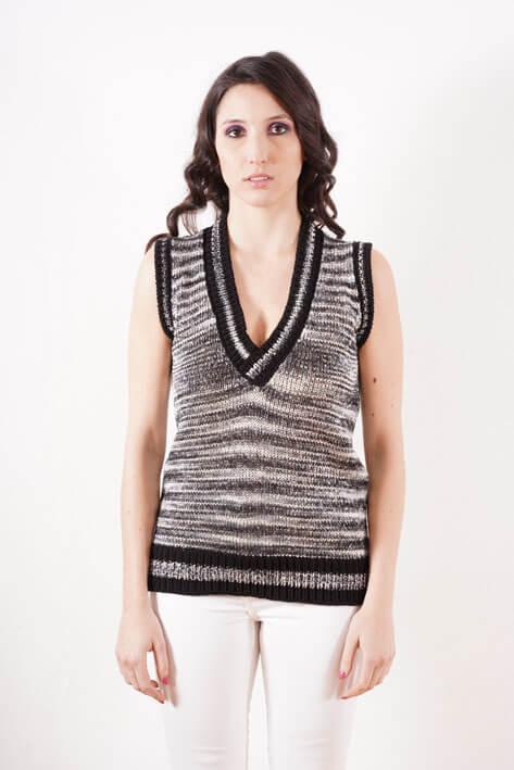 Tricot à Porter Mix up gilet Offerta
