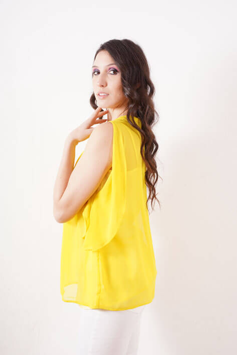 Tricot à Porter Yellow silk Saldi Di Fabbrica