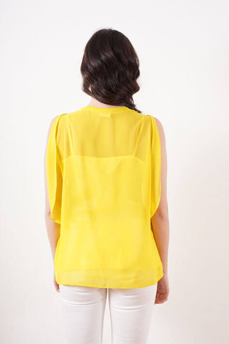 Tricot à Porter Yellow silk Saldi Di Fabbrica