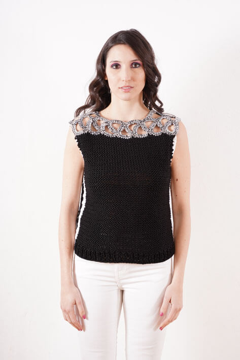 Tricot à Porter Squiggle top In Linea