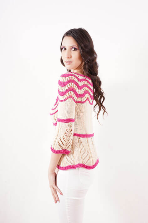 Tricot à Porter Sweater waves Soddisfazione Garantita