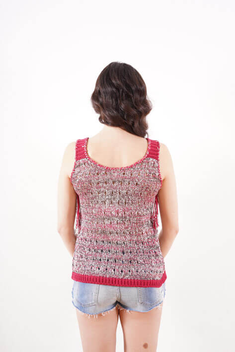 Tricot à Porter Tank top holes lurex Acquista Ora