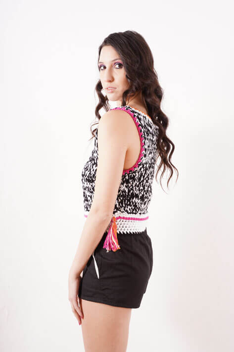 Tricot à Porter Twill giant tank top Shopping Online