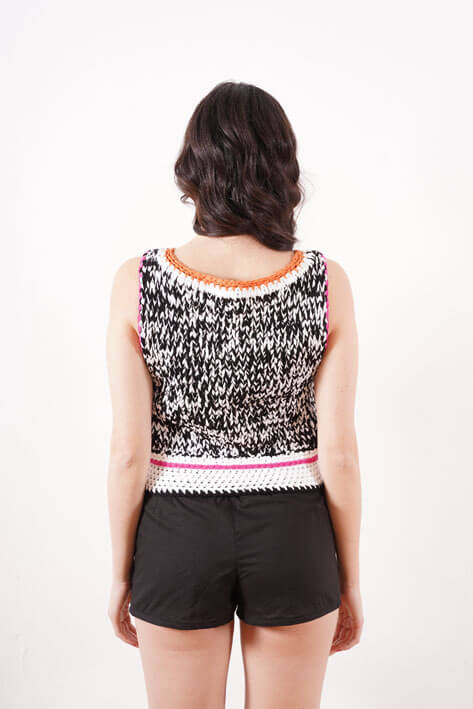 Tricot à Porter Twill giant tank top Shopping Online