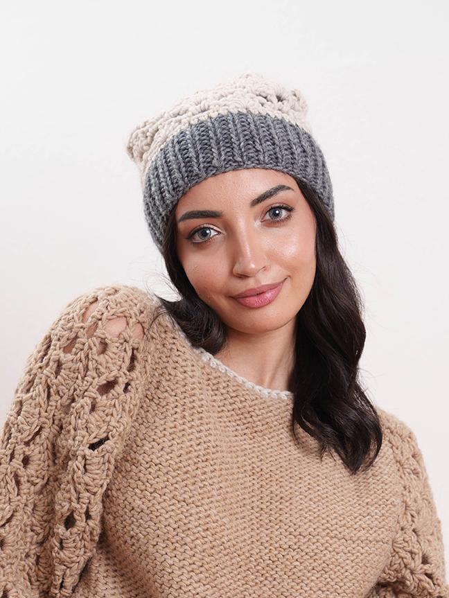 Tricot à Porter Cappello in maglia traforato Economico