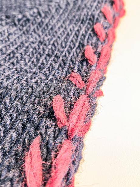 Tricot à Porter Maglia giro collo manica con ricami in costa e pp ai polsi Prezzo Ridotto