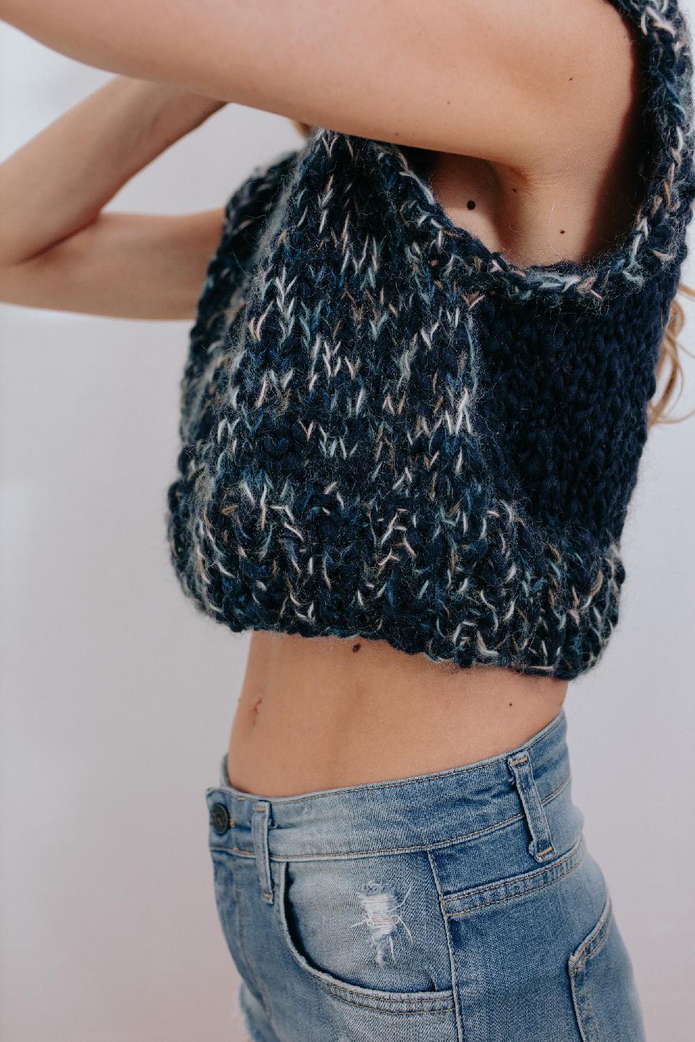Tricot à Porter Gilet corto Presa