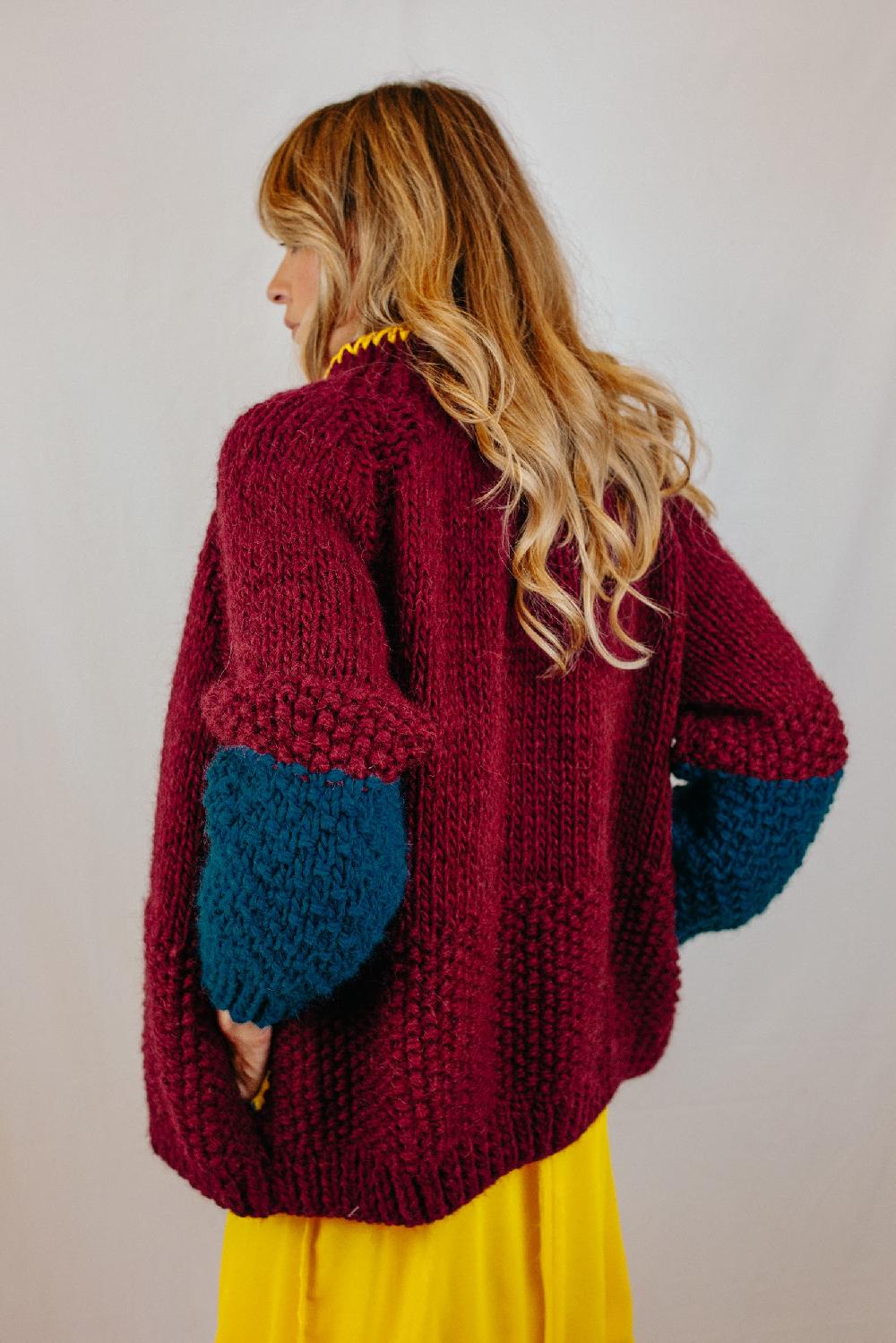 Tricot à Porter Bomber manica ragian In Vendita