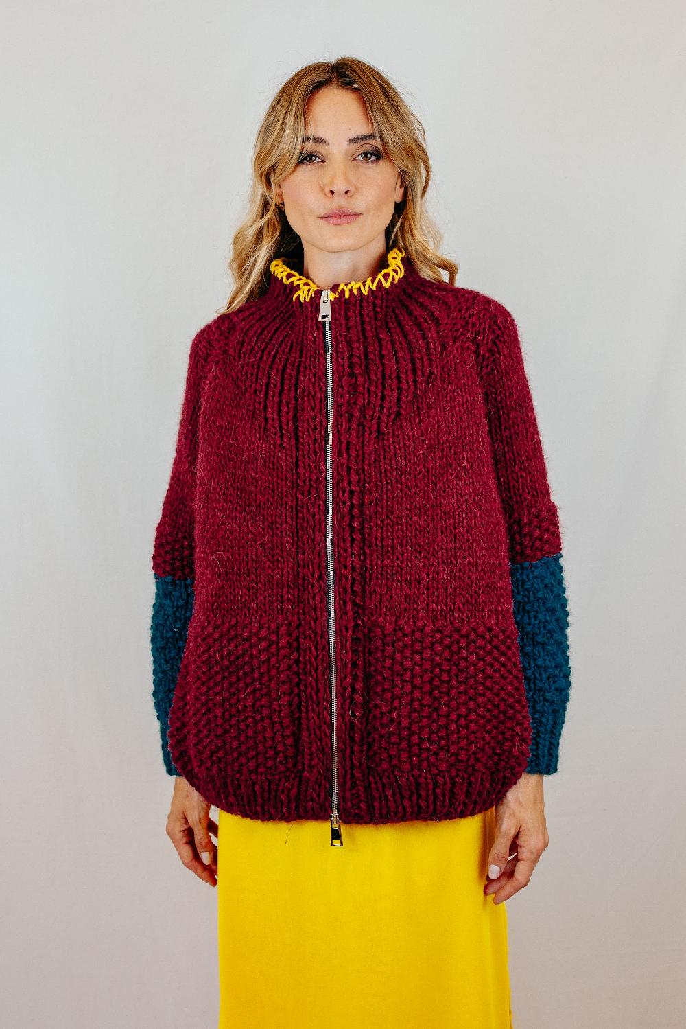 Tricot à Porter Bomber manica ragian In Vendita