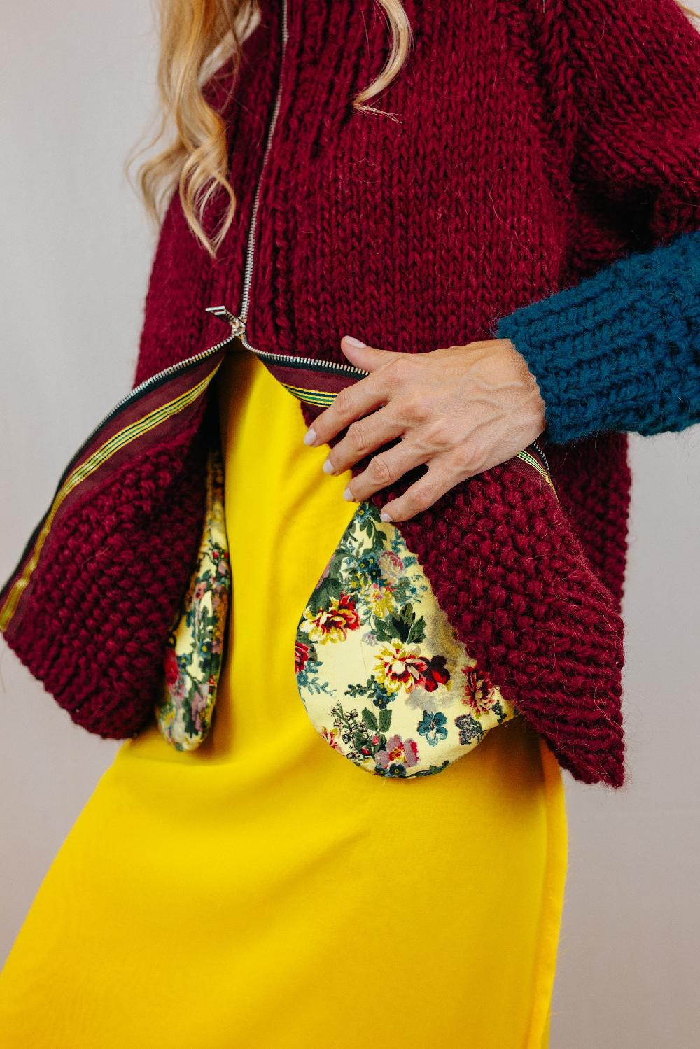 Tricot à Porter Bomber manica ragian In Vendita
