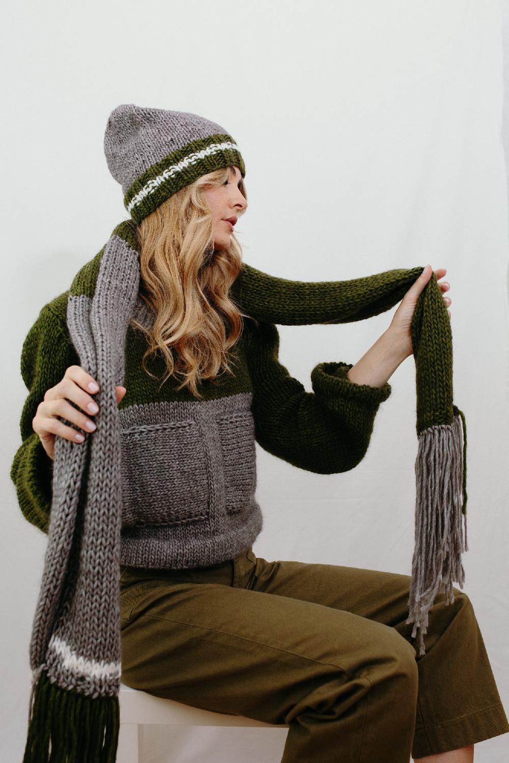 Tricot à Porter Sciarpa rettangolare con frange Hotsell