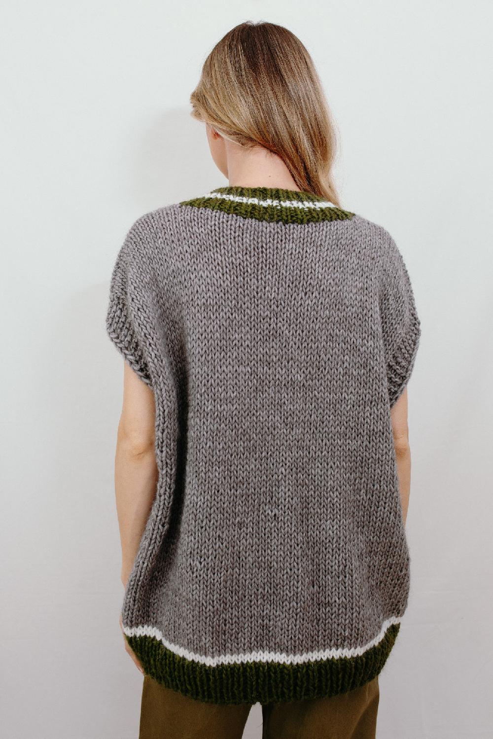 Tricot à Porter Gilet over scollo V Vendite Flash