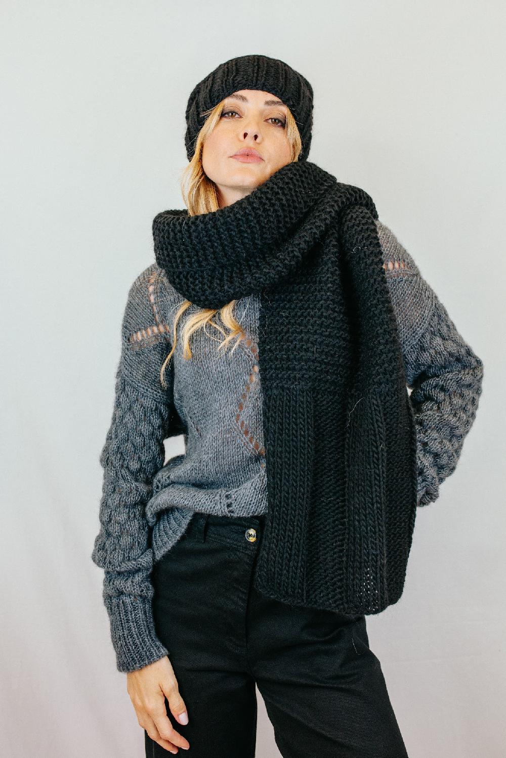 Tricot à Porter Sciarpa t.u. con maxi coste Italy