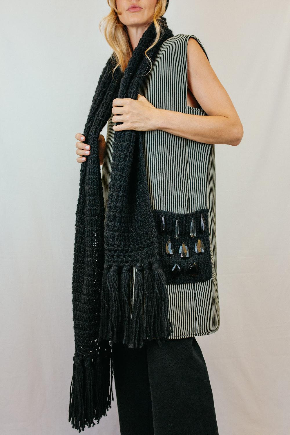 Tricot à Porter Sciarpa con bordo finale Italy