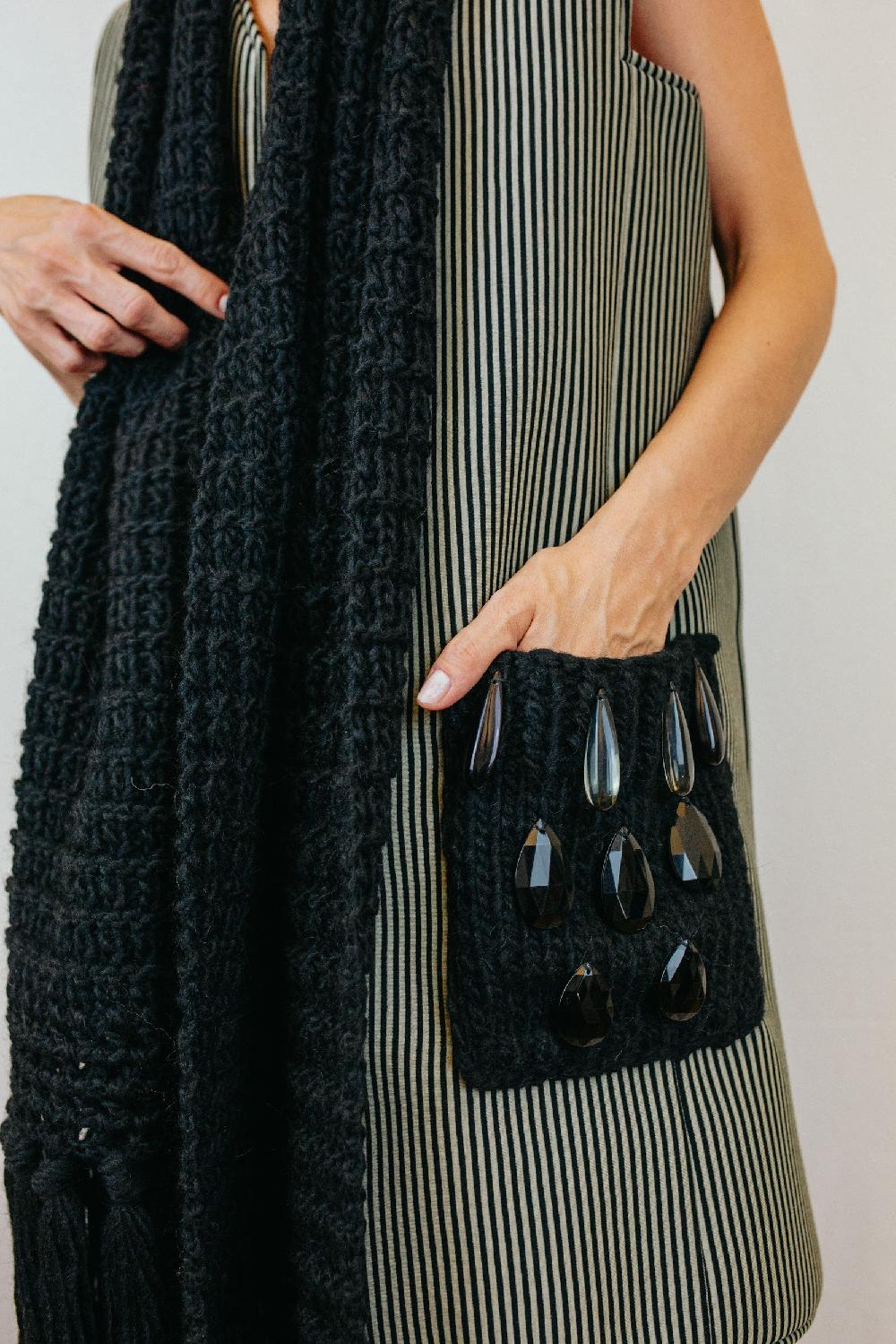 Tricot à Porter Sciarpa con bordo finale Italy