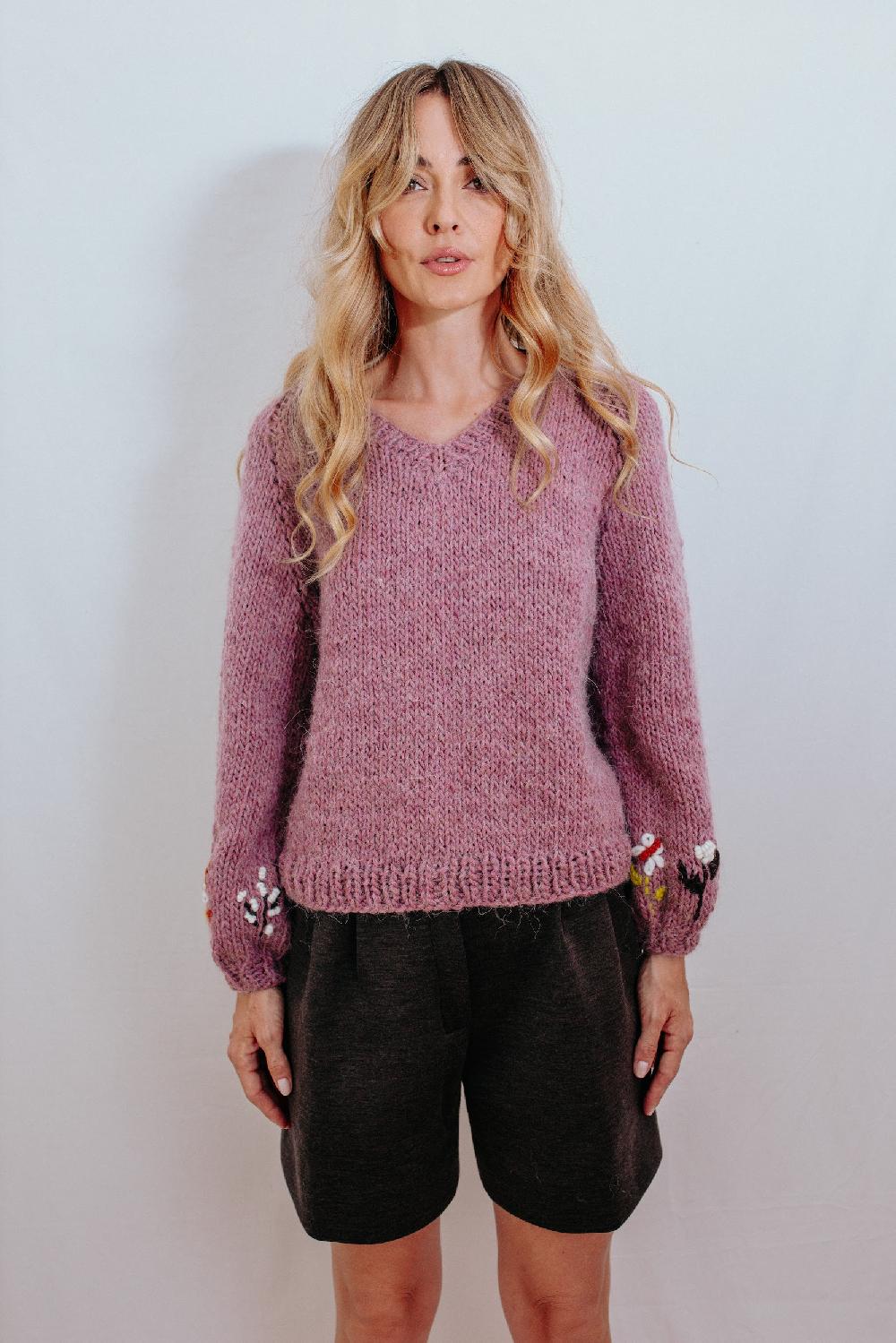 Tricot à Porter Maglia raglan scollo a V Pezzi Unici