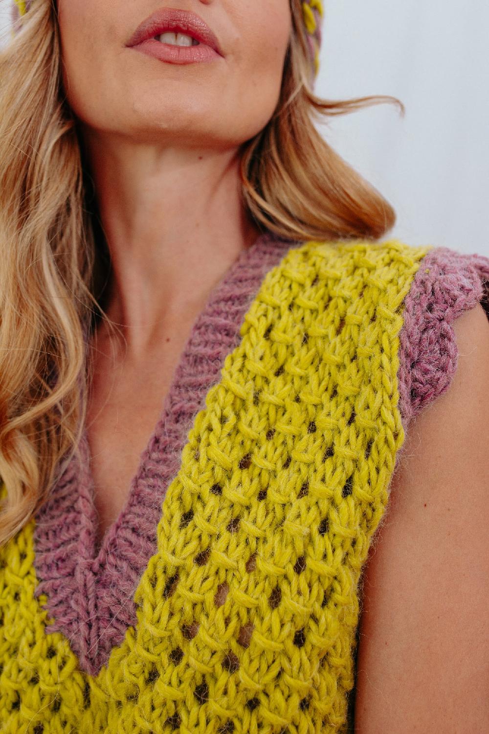 Tricot à Porter Gilet con bordo a coste alte Qualità Garantita