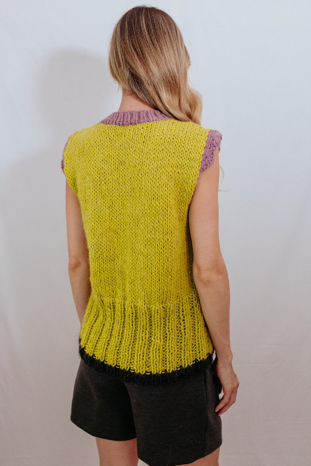 Tricot à Porter Gilet con bordo a coste alte Qualità Garantita