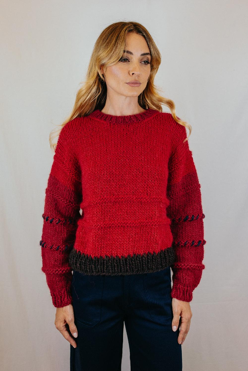 Tricot à Porter Maglia cropped girocollo Prezzo Ridotto