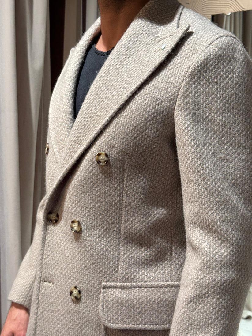 Underground Couture Cappotto Langella Beige Saldi Di Fabbrica