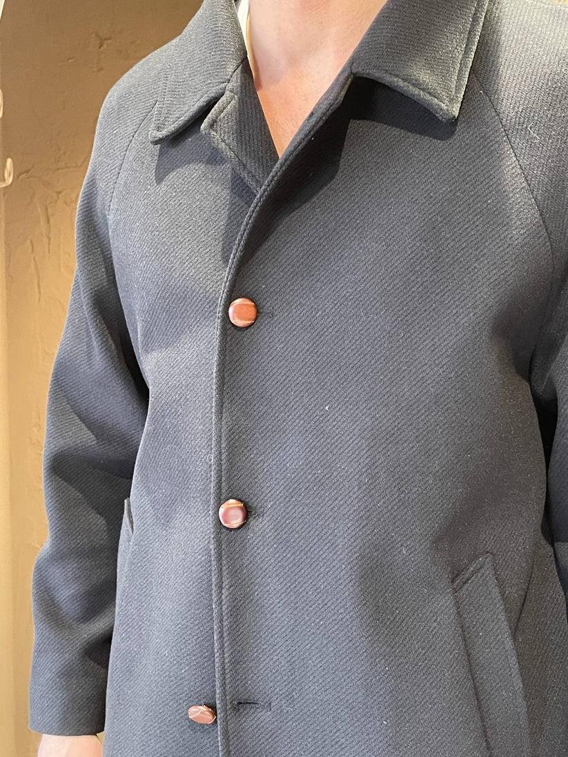 Underground Couture Cappotto Bottone Cuoio In Linea
