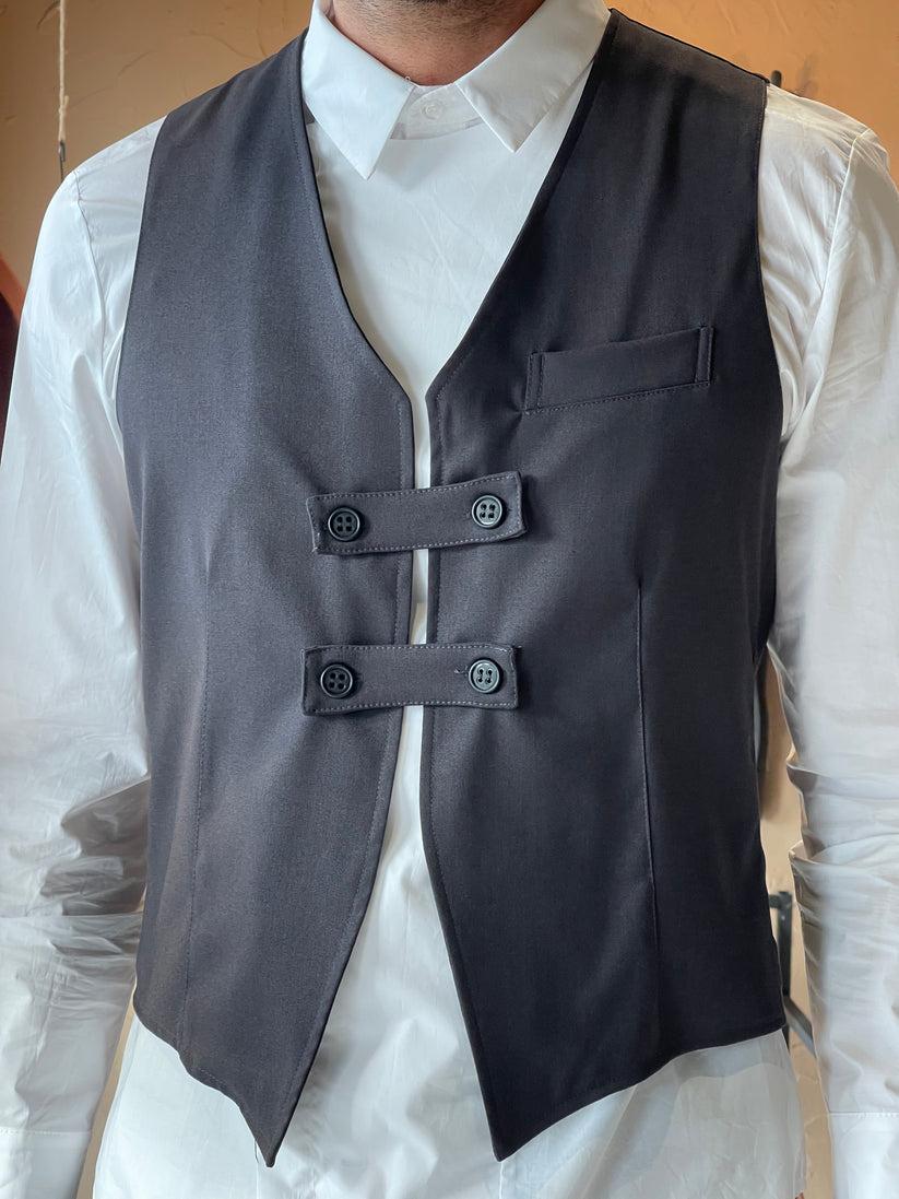 Underground Couture Gilet Grigio Qualità Garantita