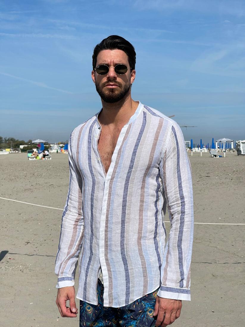 Underground Couture Camicia Lino Coreana Riga 2025