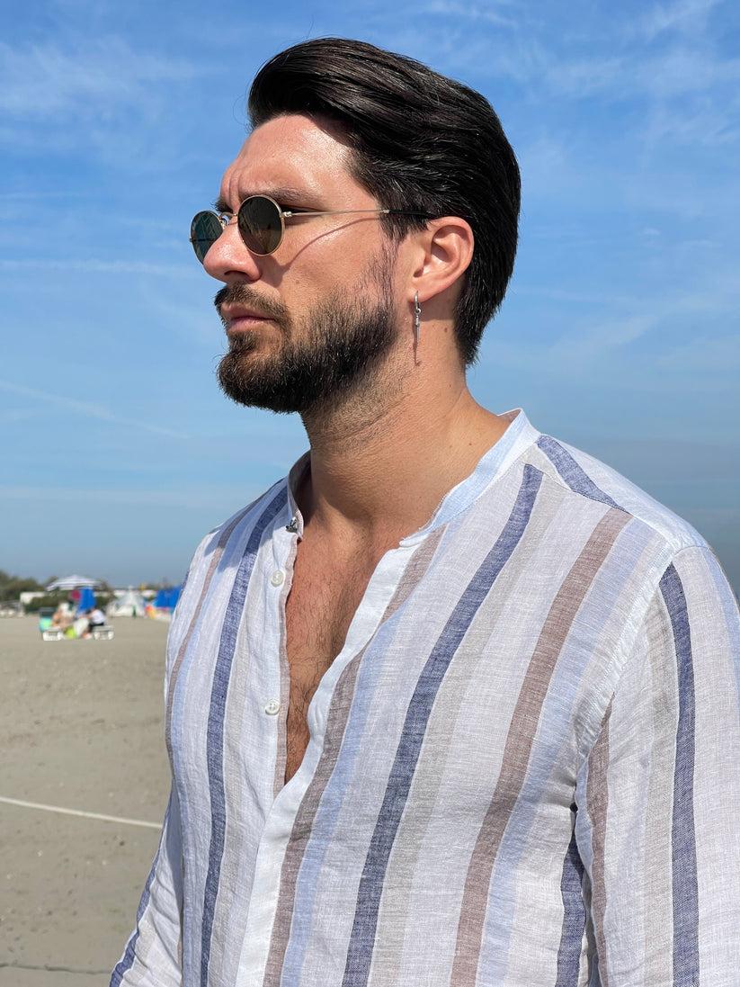 Underground Couture Camicia Lino Coreana Riga 2025