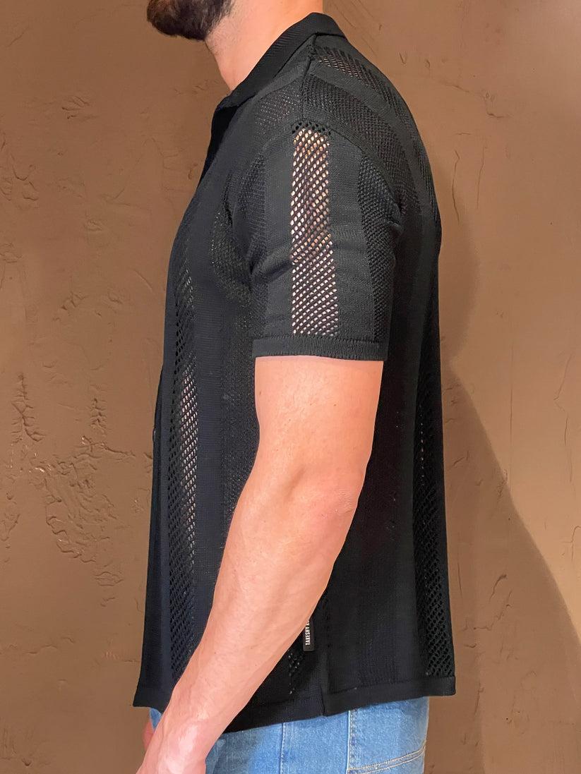 Underground Couture Camicia Nera Filo Italy