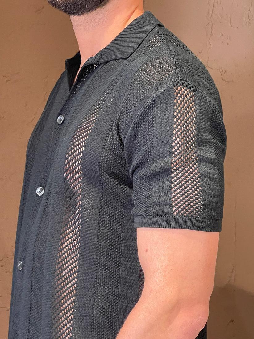 Underground Couture Camicia Nera Filo Italy