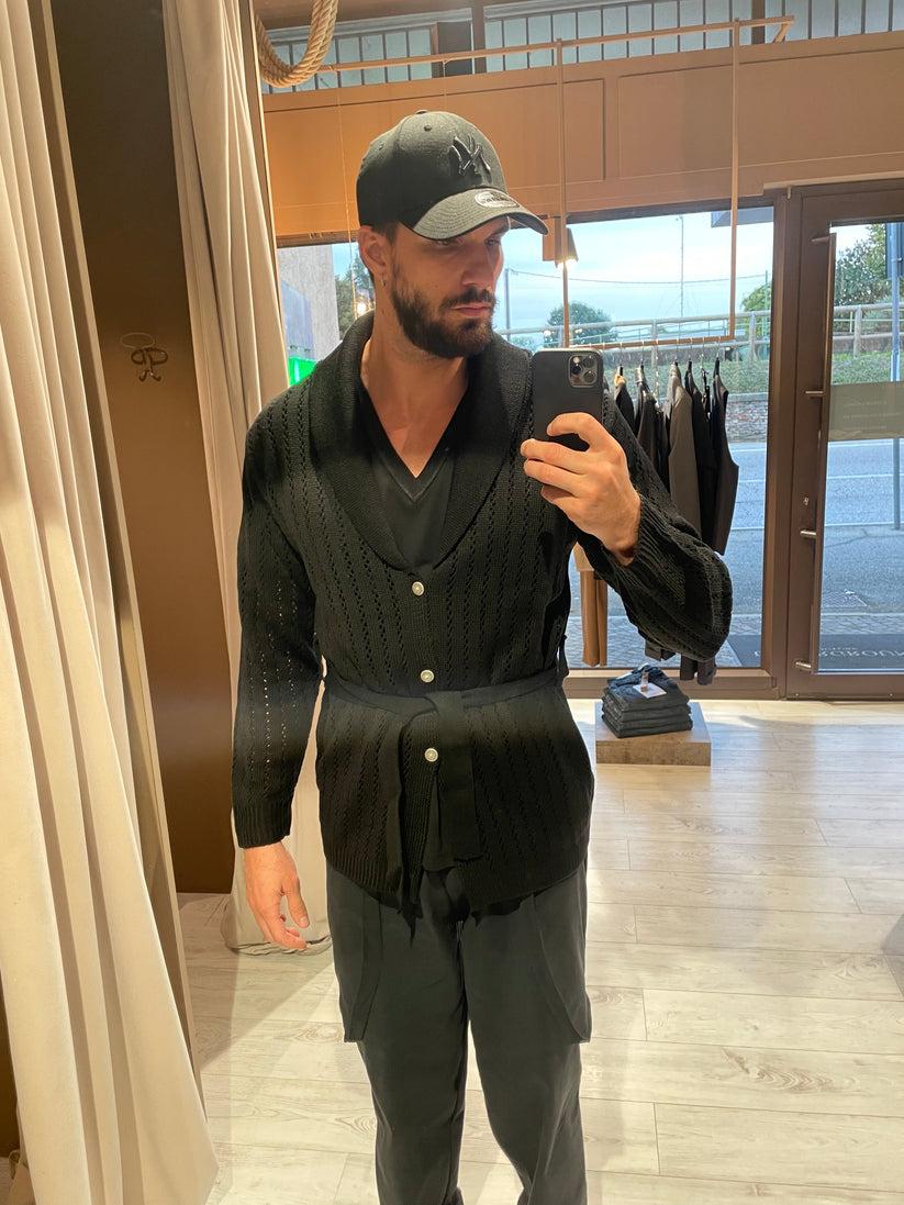 Underground Couture Cardigan Traforato Nero Qualità