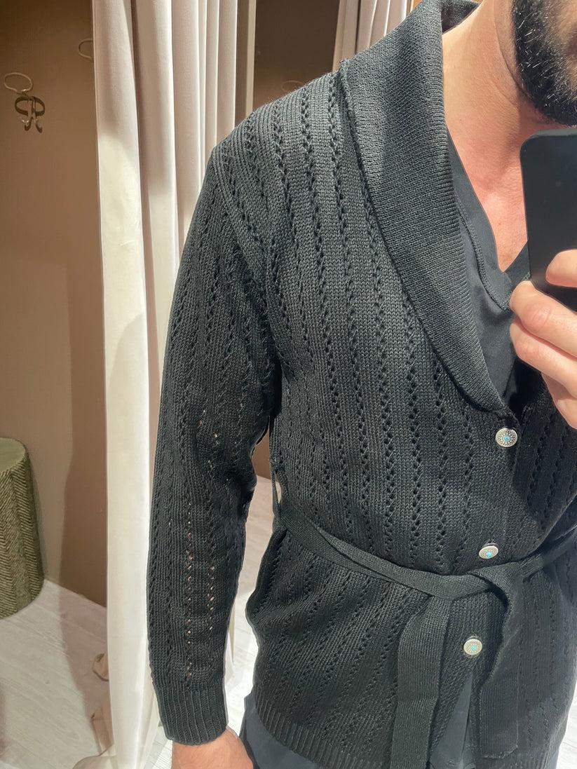 Underground Couture Cardigan Traforato Nero Qualità