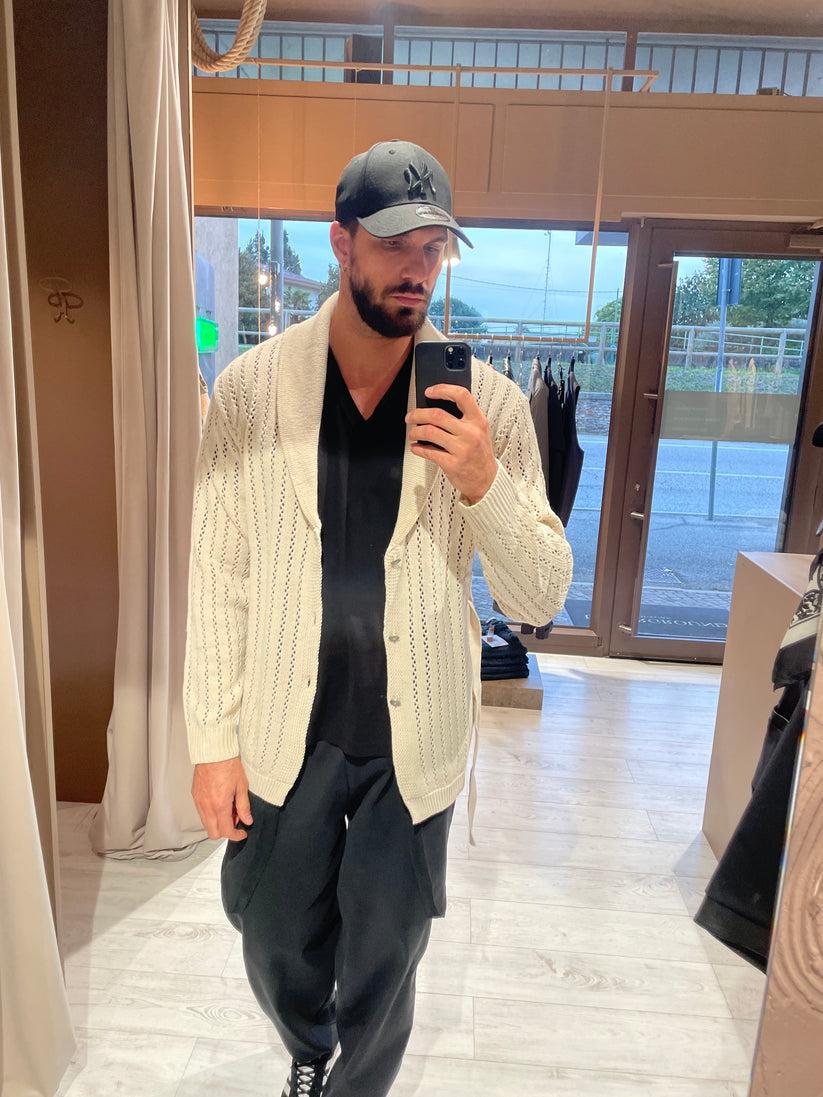 Underground Couture Cardigan Traforato Panna Vendita