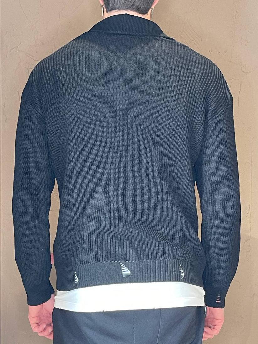 Underground Couture Cardigan Filo Nero Qualità Garantita