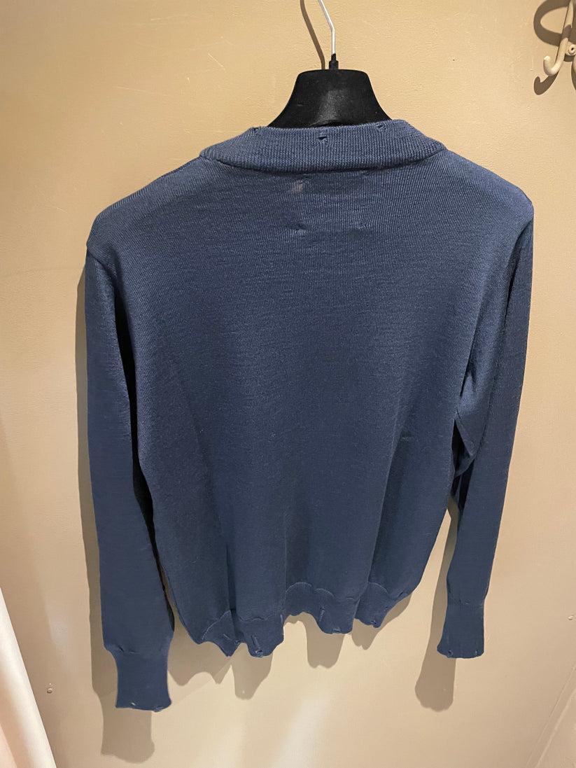 Underground Couture Maglione Blu Rotture Promozione Limitata