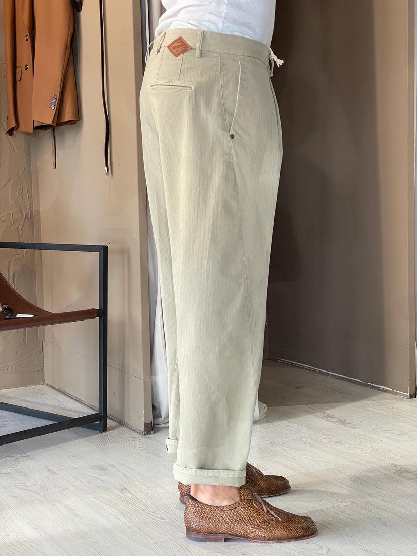 Underground Couture Pantalone Beige Telacruda Negozi Online