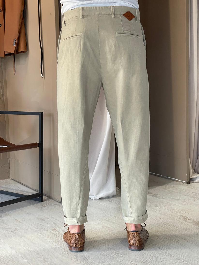 Underground Couture Pantalone Beige Telacruda Negozi Online