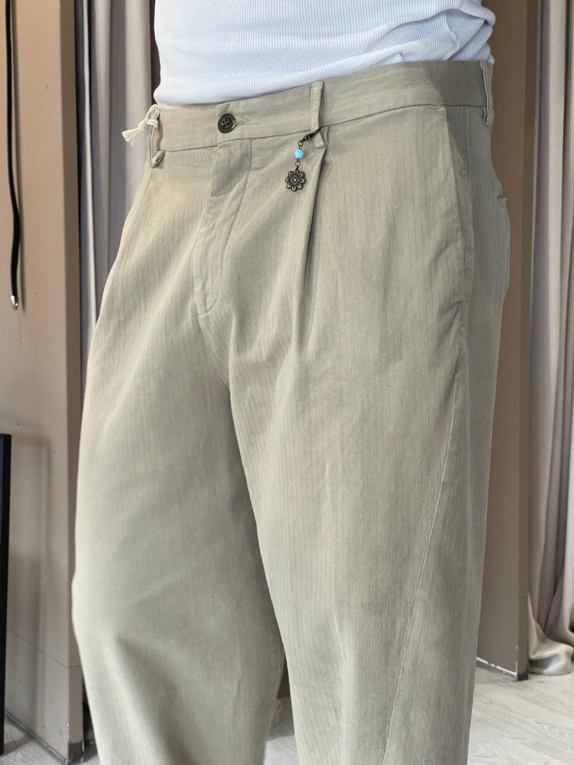 Underground Couture Pantalone Beige Telacruda Negozi Online