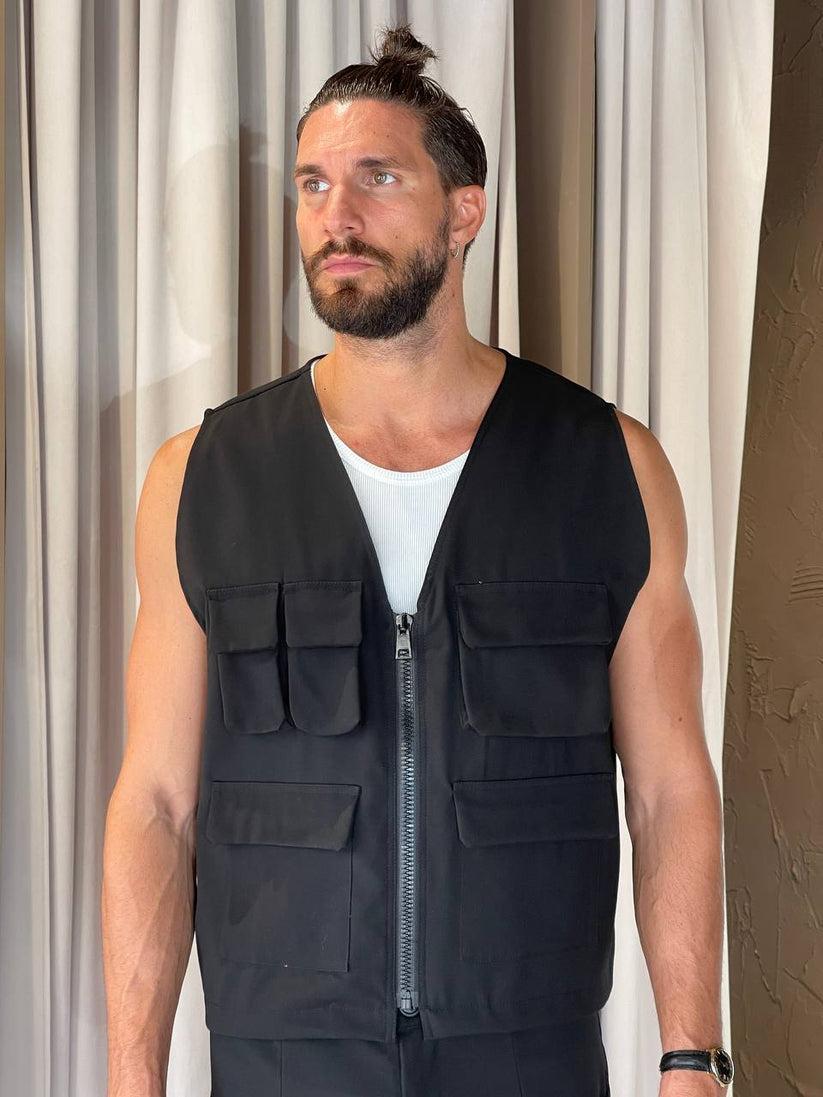 Underground Couture Gilet POCKET Nero Saldi