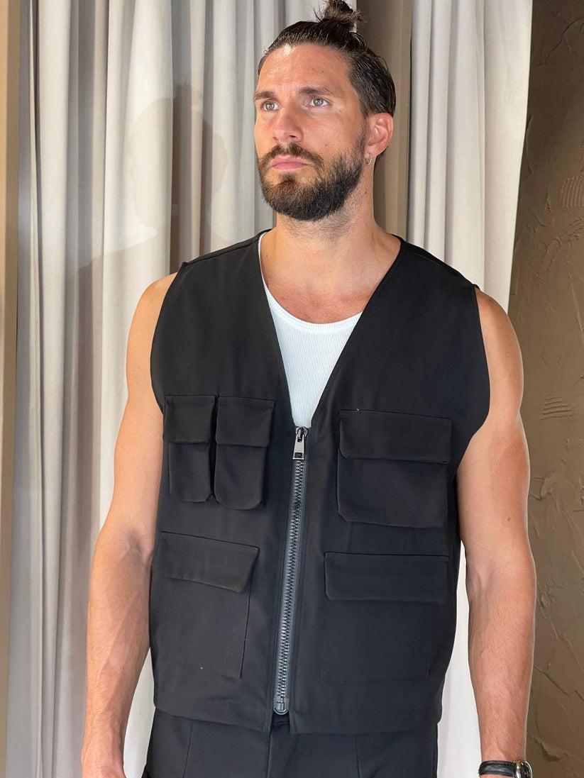 Underground Couture Gilet POCKET Nero Saldi