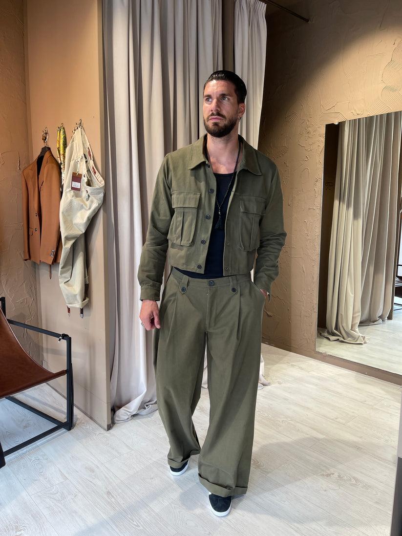 Underground Couture Pantalone Parigi Verde Vendite Flash