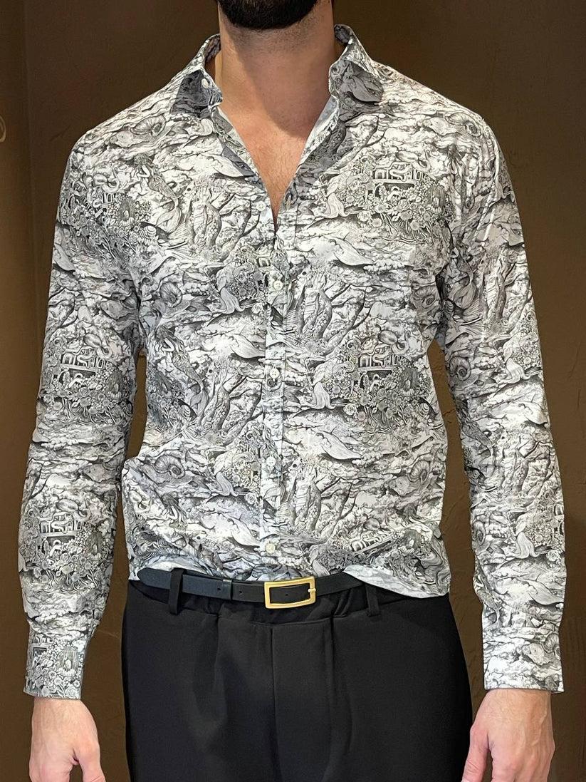 Underground Couture Camicia Fantasia Liberty In Linea