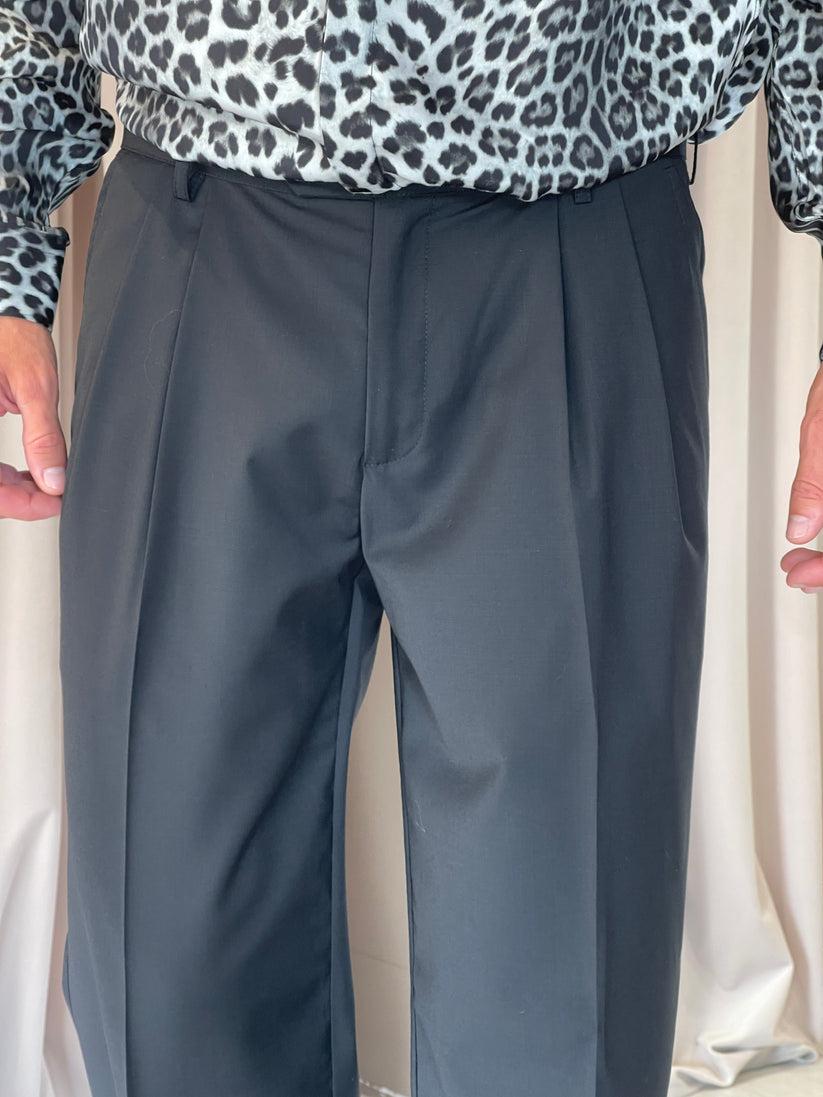 Underground Couture Pantalone D.P Nero Lana Nuovo