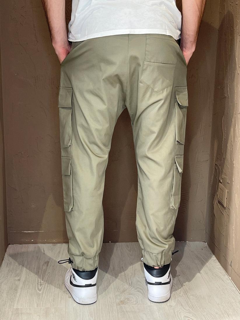 Underground Couture Pantalone Tasconato Verde Vendita