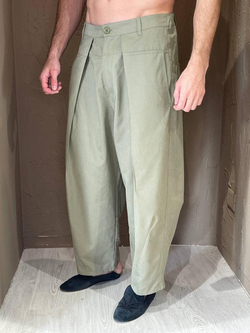 Underground Couture Pantalone Japan Verde Spedizione Gratuita