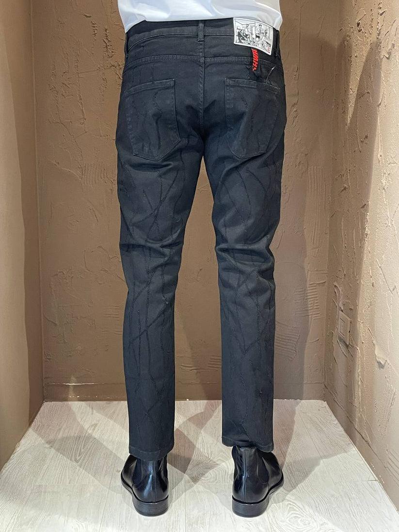 Underground Couture Jeans Bull nero Laser Soddisfazione Garantita