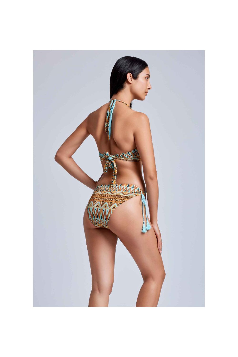 Vacanze Italiane Bikini con allacciatura al collo Nocciola Qualità