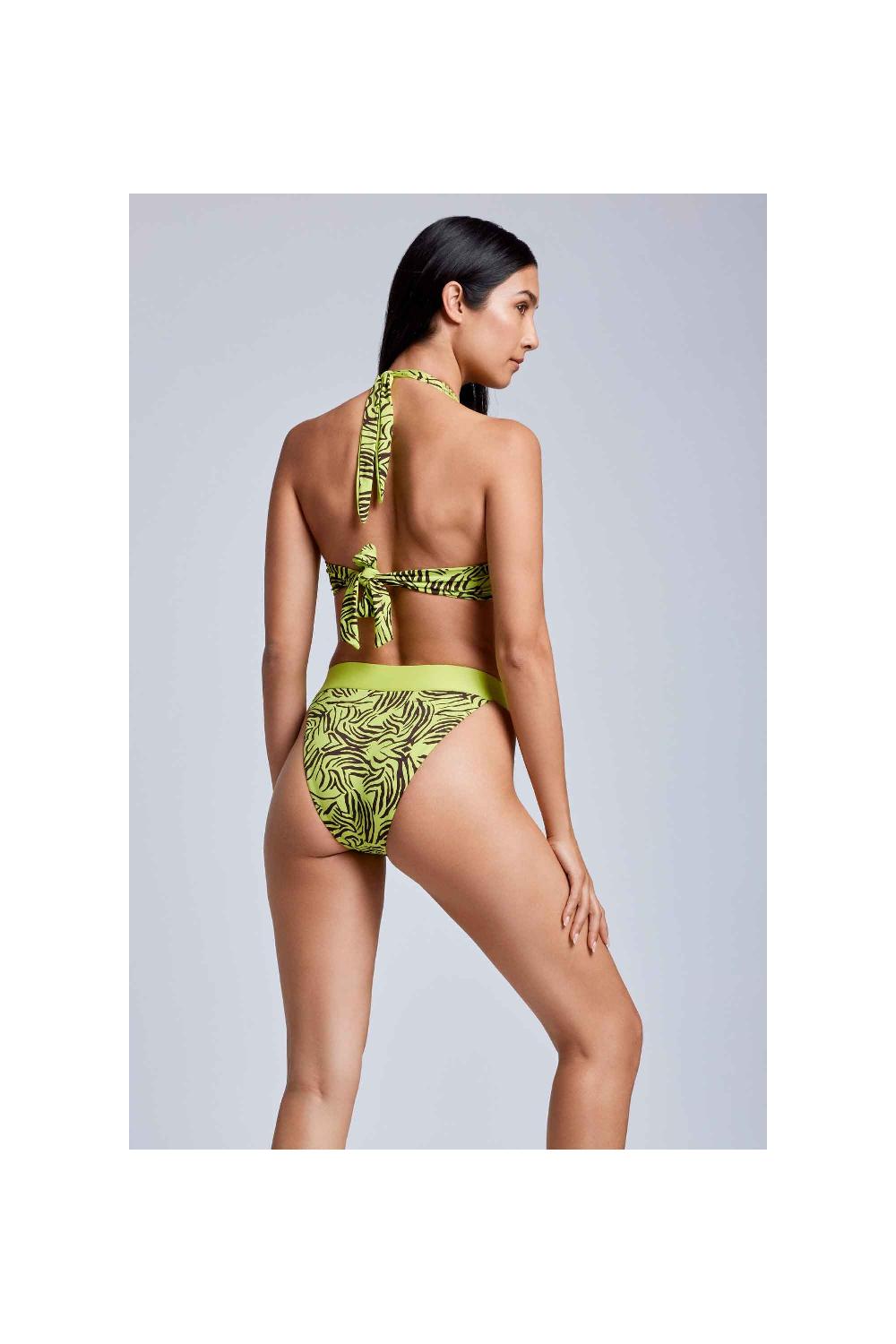 Vacanze Italiane Bikini con allacciatura al collo Nocciola Consegna Veloce
