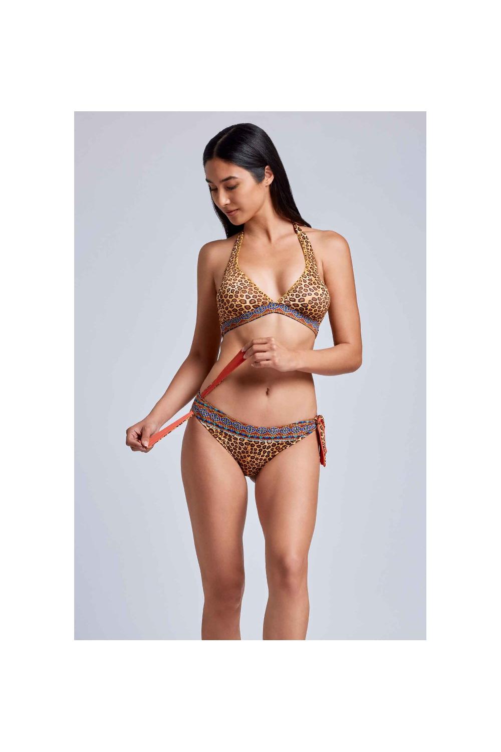 Vacanze Italiane Bikini con allacciatura al collo Nocciola Convenienza