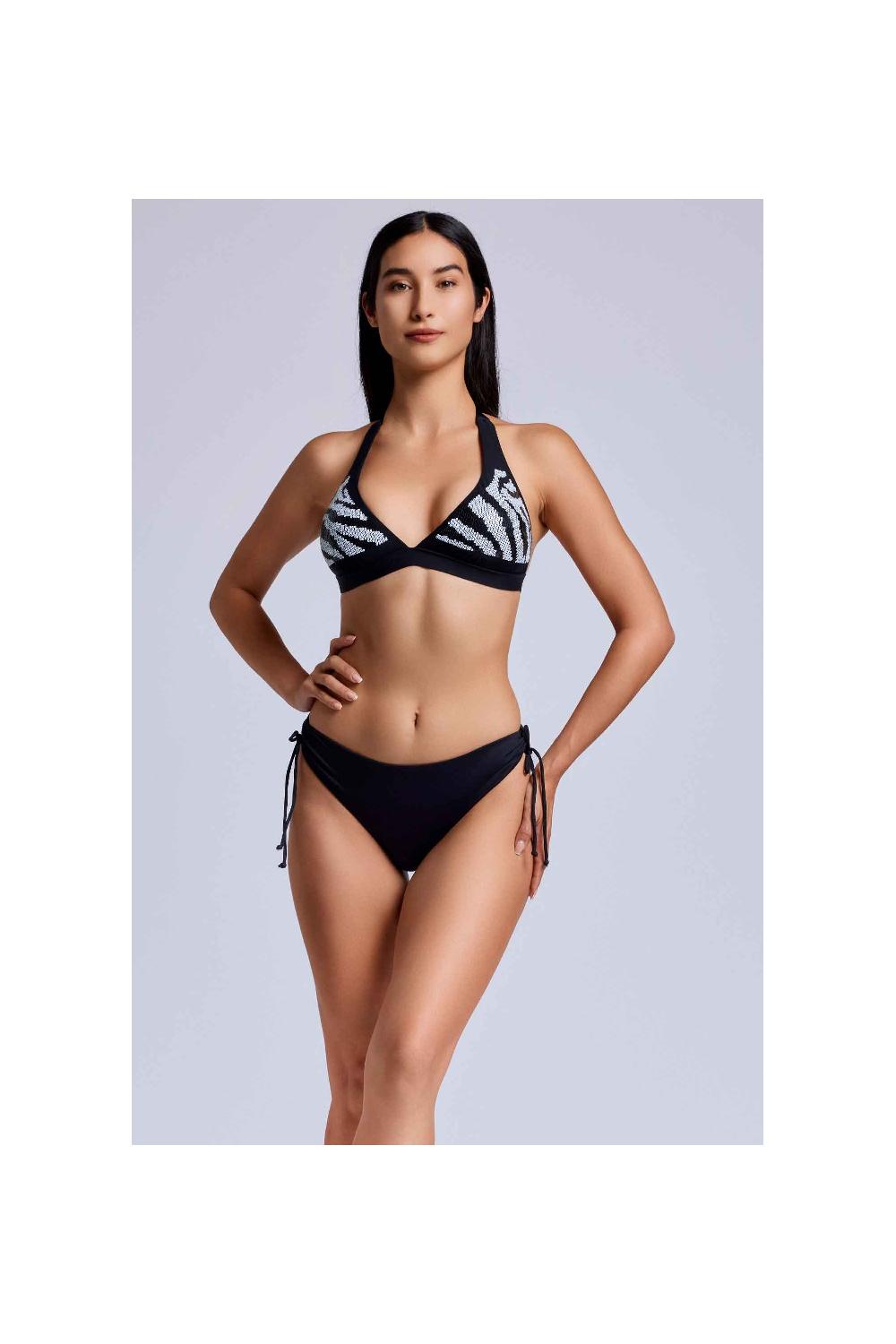 Vacanze Italiane Bikini con allacciatura al collo Fragola In Saldo